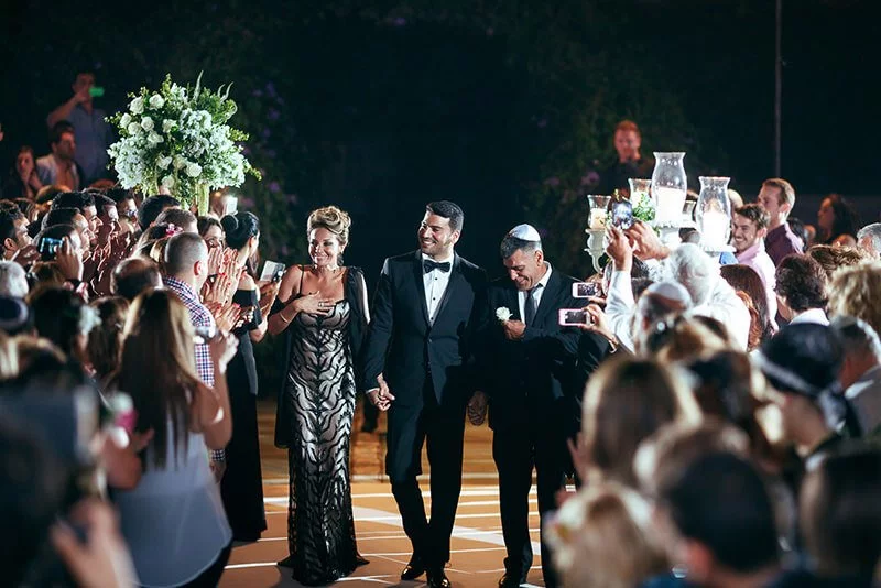Groom entrance Jewish wedding