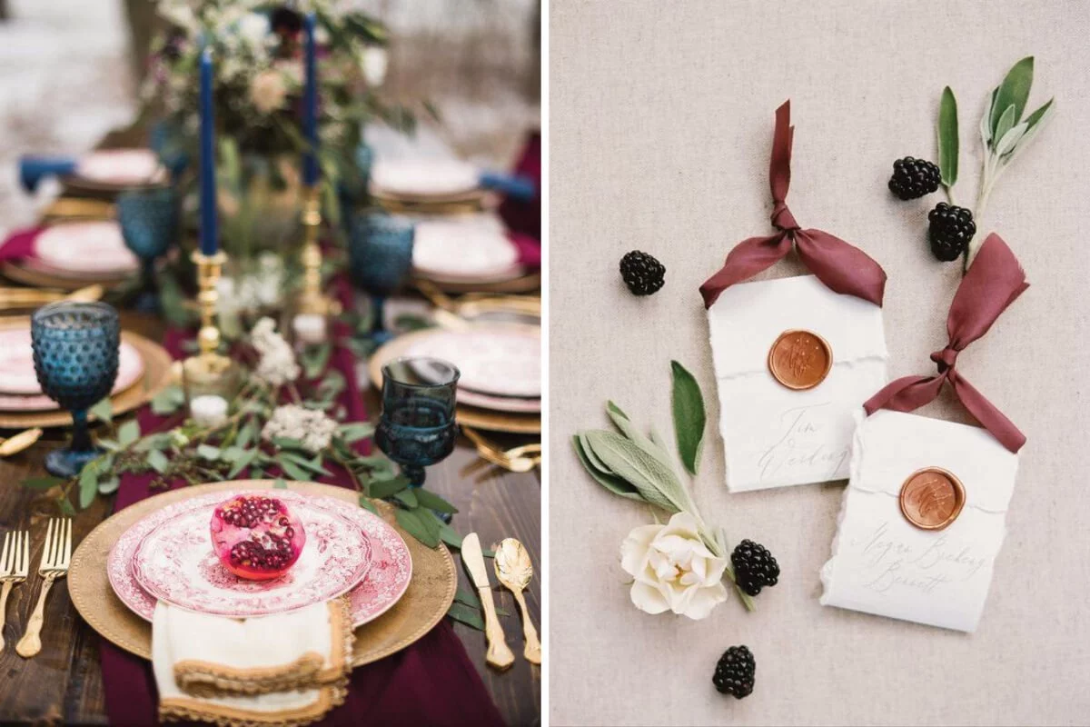 Fall Weddings Ideas table set