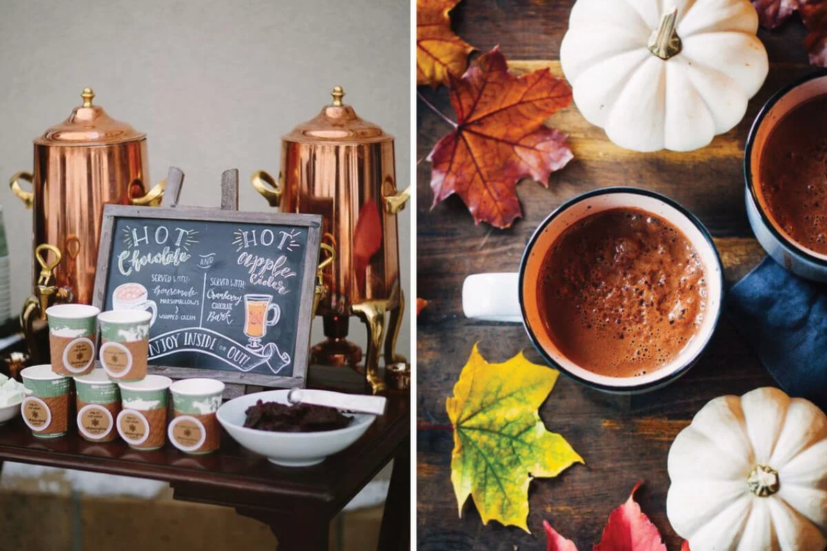 Fall Weddings Ideas Hot chocolate